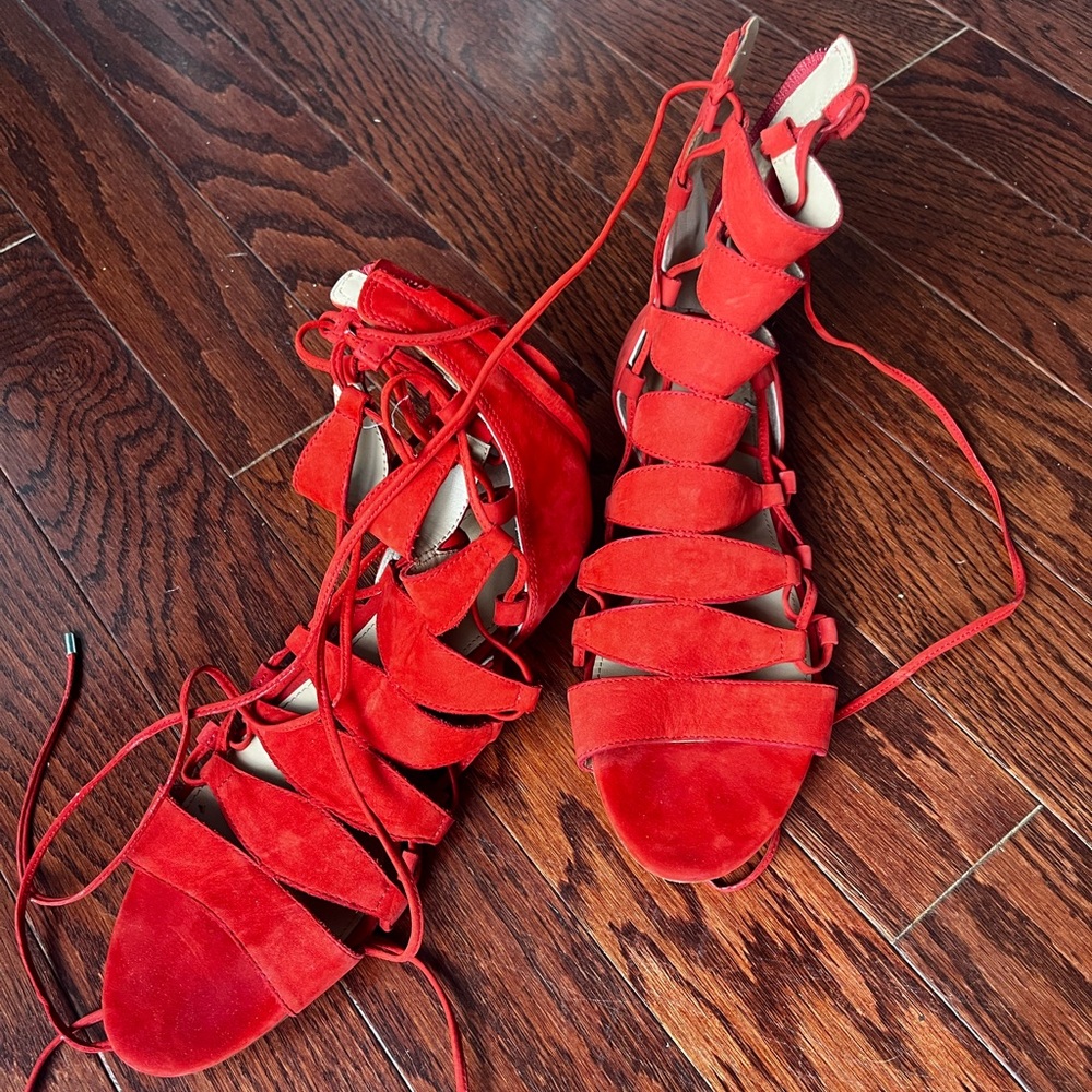 Sigerrson morrison suede sandals size 8